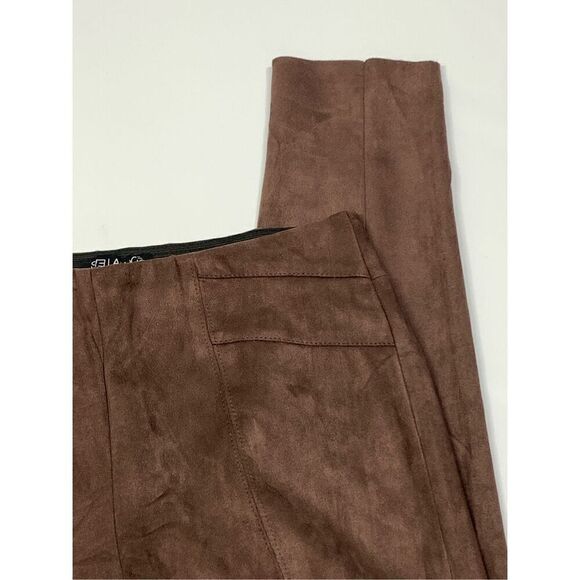 006 Stella Luce brown faux suede pull on pant size medium - Picture 3 of 7